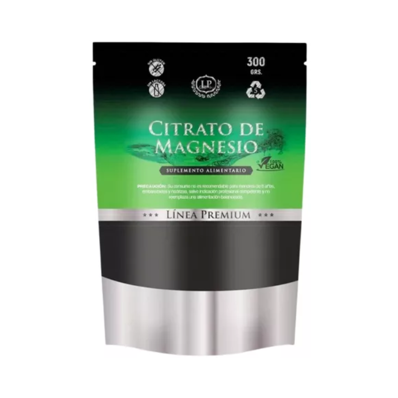 Citrato De Magnesio 300 Grs. Linea Premium