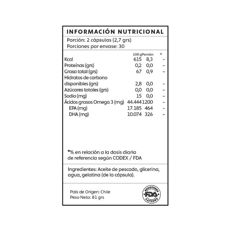 Omega 3 60 Capsulas Mind Nutrition