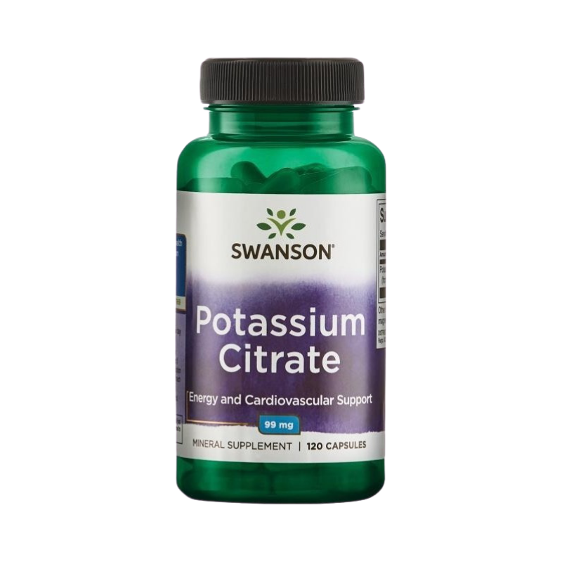 Citrato De Potasio 120 Capsulas Swanson
