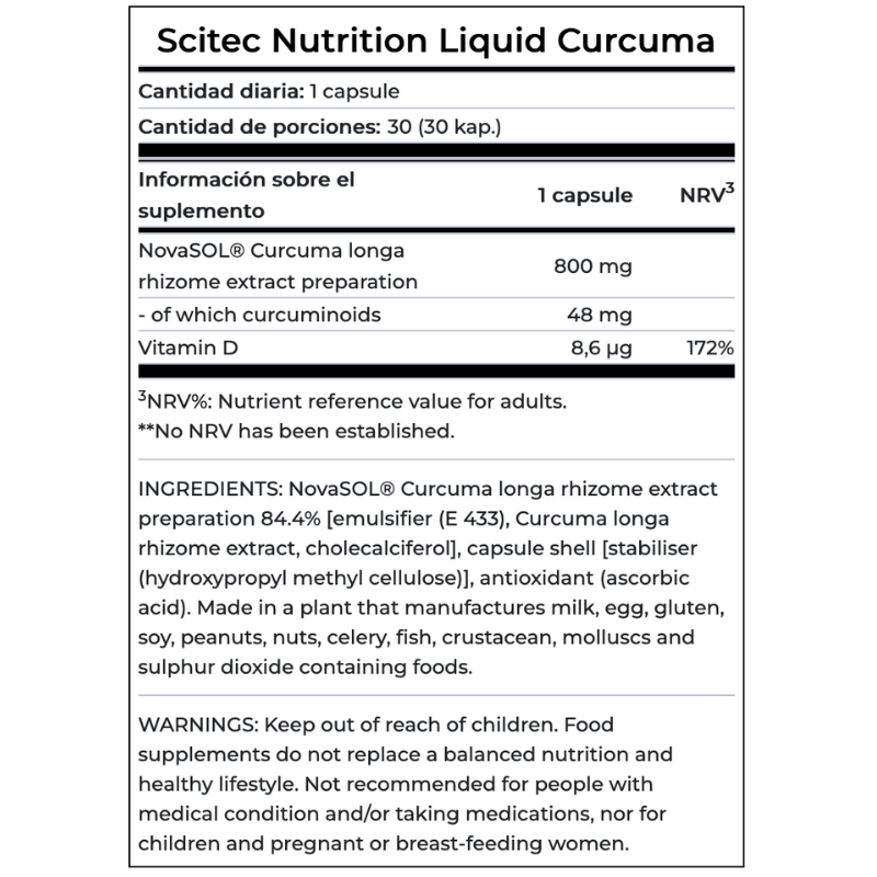 Curcuma 30 softgel Scitec Nutrition