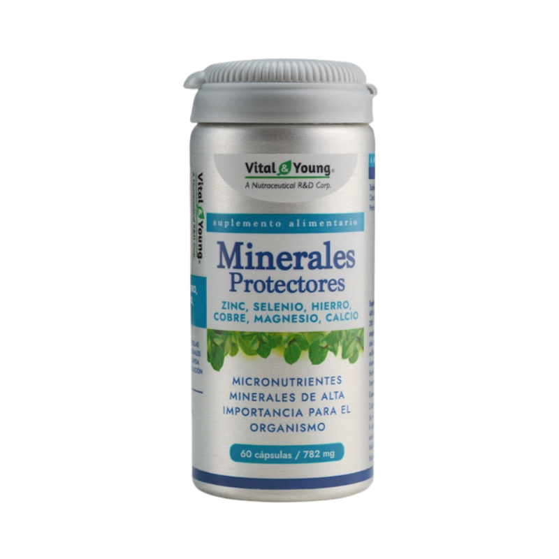 Minerales Protectores 60 Capsulas Vital & Young