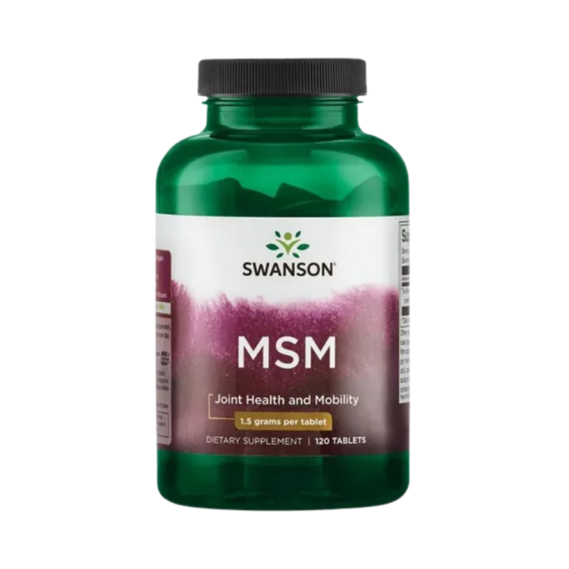 MSM Metilsulfonil Metano 120 Tabletas Swanson