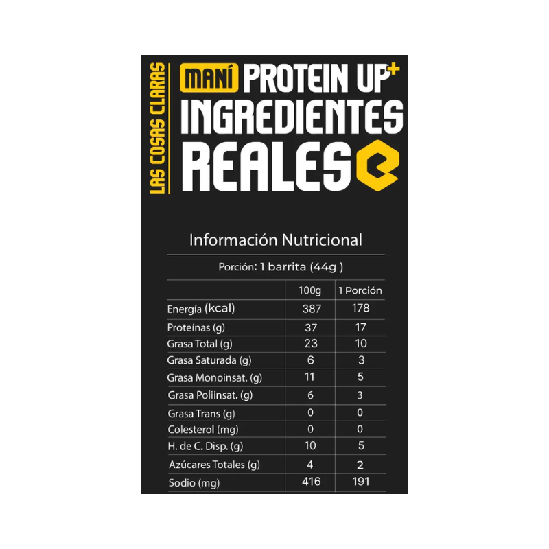 5 Barras Protein Up Mani Easy Protein