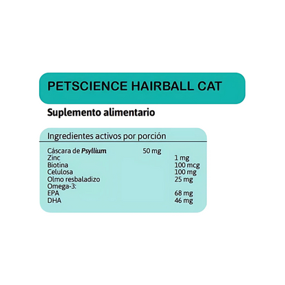 Hairball Cat 60 Masticables Petscience