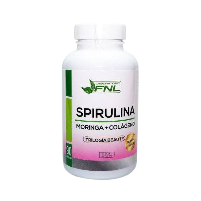 Spirulina + Moringa + Colageno 90 Caps FNL