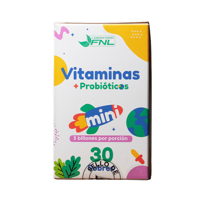 Vitaminas + Probioticos Para Niños 30 Sobres FNL