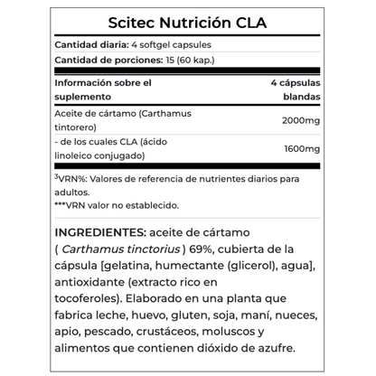 CLA 60 caps Acido Linoleico Conjugado