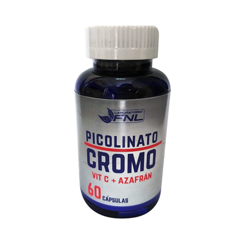 Picolinato de Cromo + Vit C + Azafran 60 Capsulas FNL